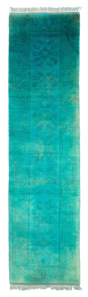 Vintage Hand-knotted Runner Rug 2'8" x 9'9" Traditional Oriental Wool Carpet