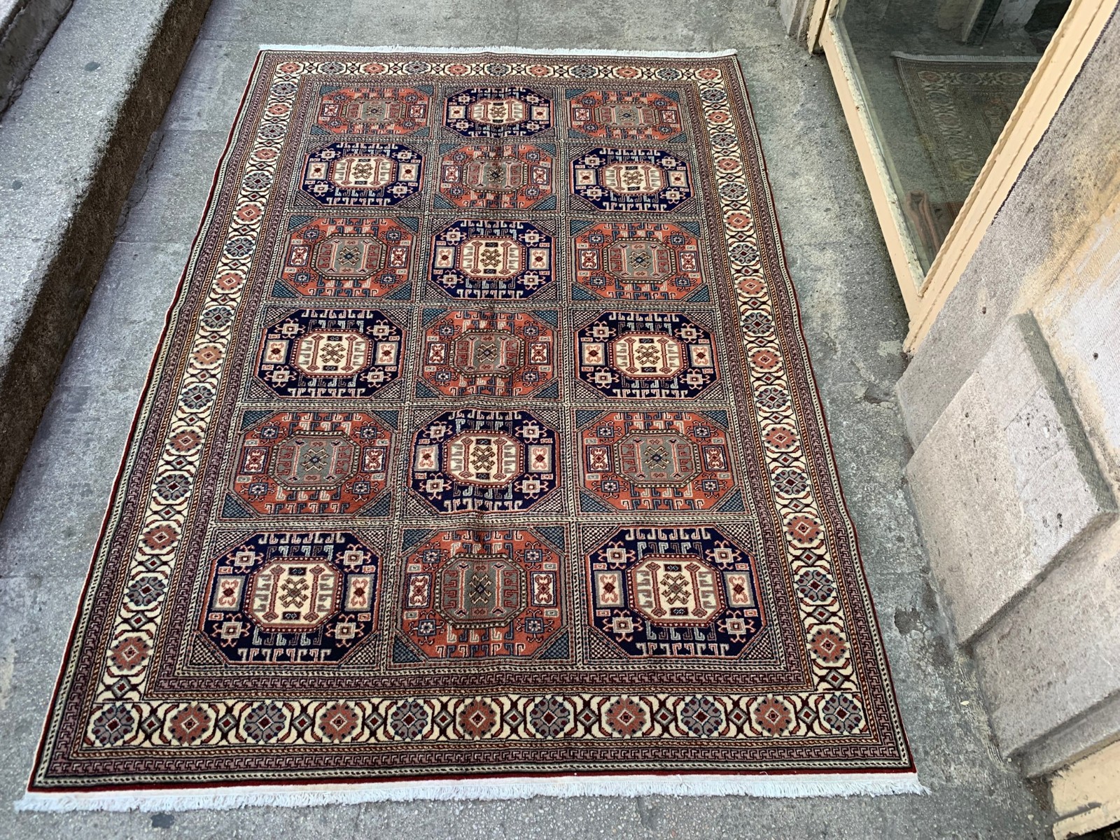 4'11'' X 7'2'' Vintage Natural Color Village Rug Handmade Rug.SKU:K1720 gallery