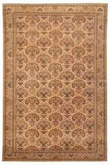 Vintage Hand-Knotted Carpet 6’4″ x 9’5″ Traditional Oriental Wool Area Rug