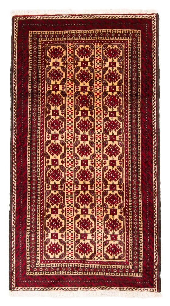 Traditional Vintage Hand-Knotted Area Rug 3'3" x 5'11" Oriental Wool Carpet
