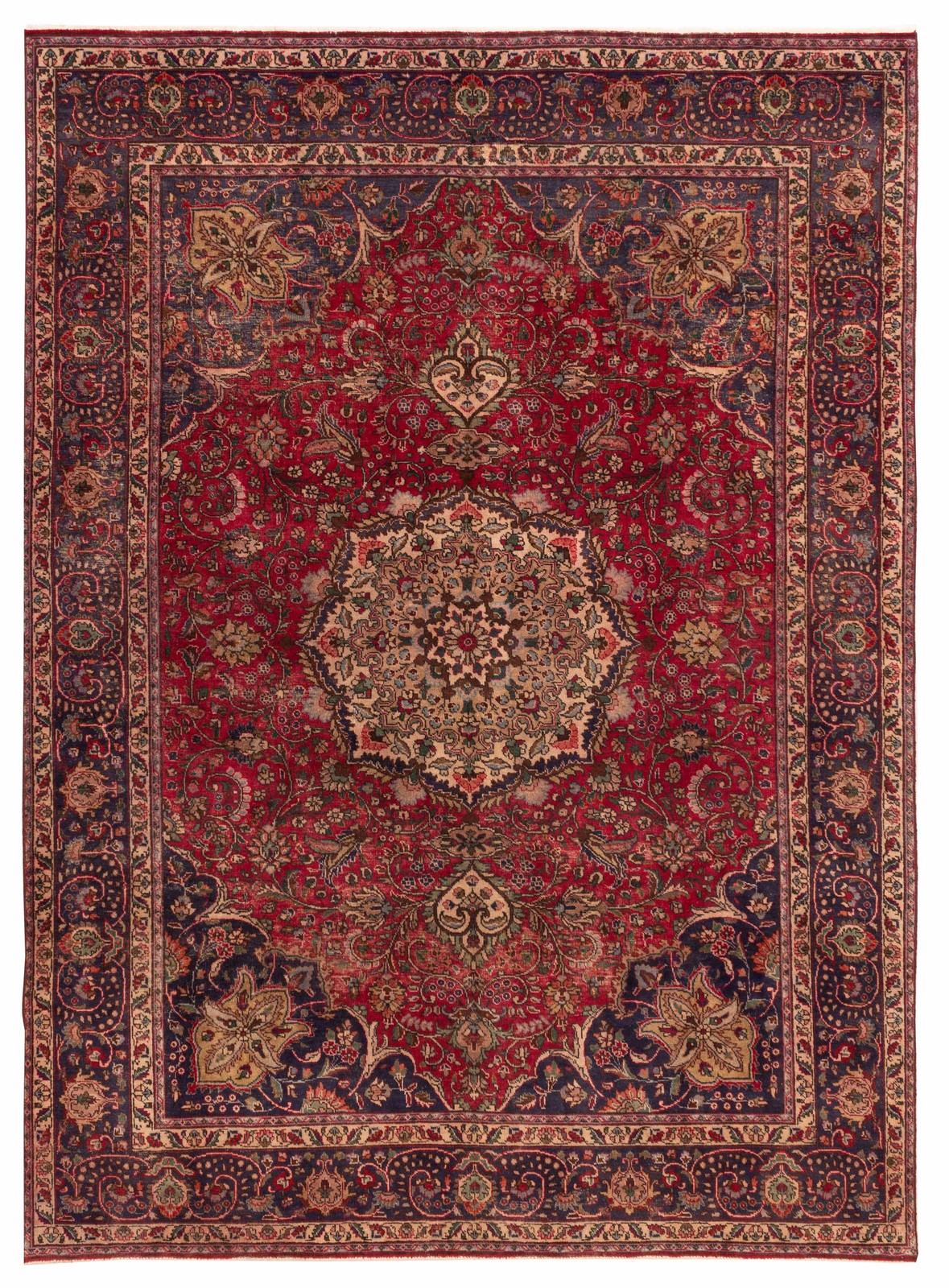 Traditional Vintage Hand-Knotted Area Rug 8'2" x 10'11" Oriental Wool Carpet gallery