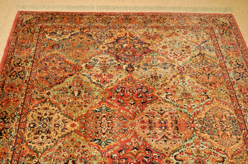AUTHENTIC KARASTAN MULTICOLOR PANEL KIRMAN PATTERN #700-717 RUG CARPET 5'9" x 9" gallery