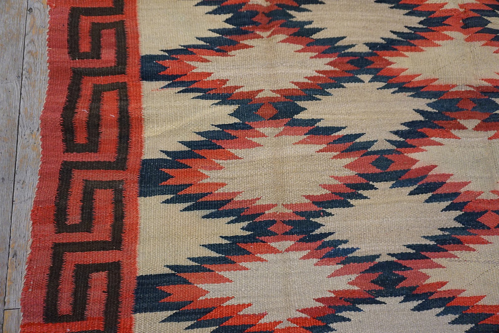 4'x6' Bold Tribal Geometric Flatweave Antique Native American Navajo Rug gallery