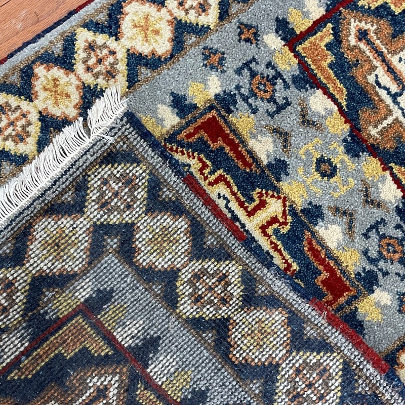Handmade Indo Kazak Wool Rug 2' X 3' gallery