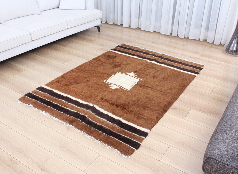 Blanket Siirt Blanket Turkish 4.33' x 6.23' Vintage Fast Shipment 11853 gallery