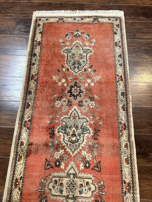 Per'sian Runner Rug 3 x 12, Open Field, Terracotta gallery