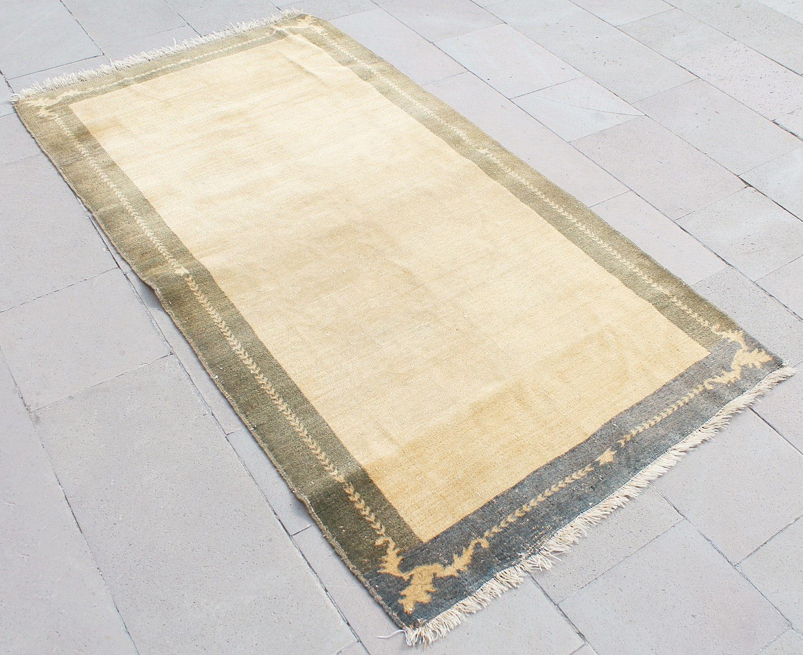 Turkish Rug 40''x75'' Vintage Old Anatolian Carpet 102x192cm gallery