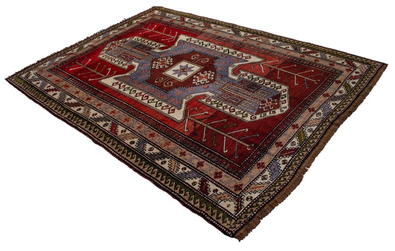 PRISTINE Unused 6'2"x8'4" Turkish Area Rug | 1960s Hand-Knotted Wool Caucasian gallery