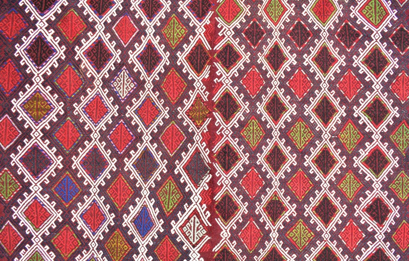 Turkish Kilim Rug 5x7 Handwoven Sivas Cicim Kilim 170x228cm Oriental Vintage Rug gallery