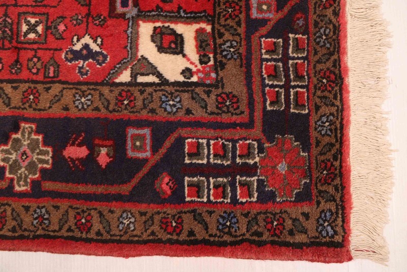 Vintage 3'3" x 5'1" Traditional Hand Knotted Vegetable Dye Wool Area Rug gallery