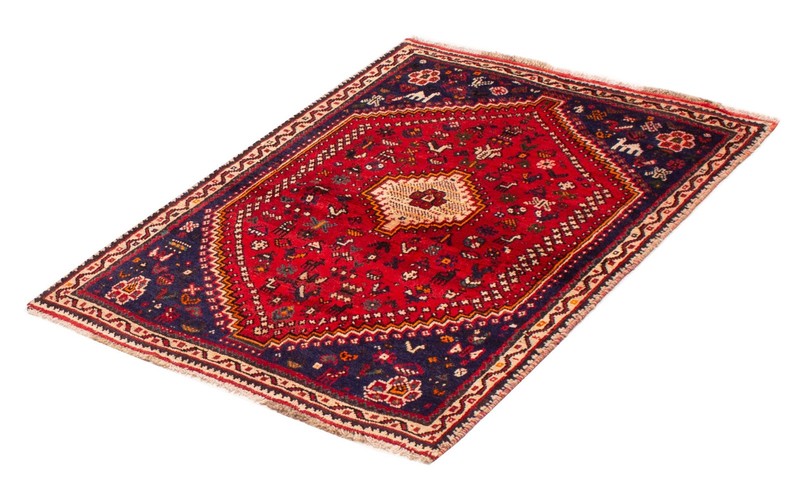Vintage 3'7" x 4'9" Traditional Hand Knotted Vegetable Dye Wool Area Rug gallery