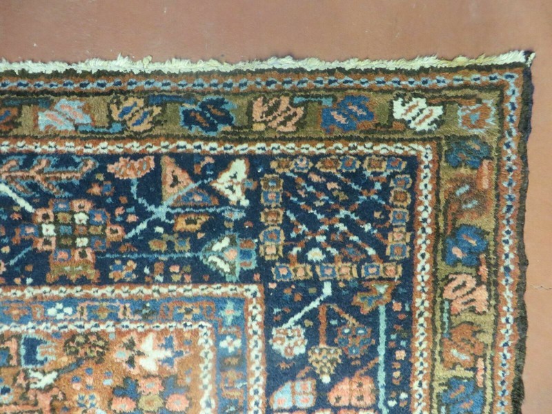 Beautiful Oriental Rug 5x6 Antique Wool Carpet Geometric Medallion Tribal Red gallery