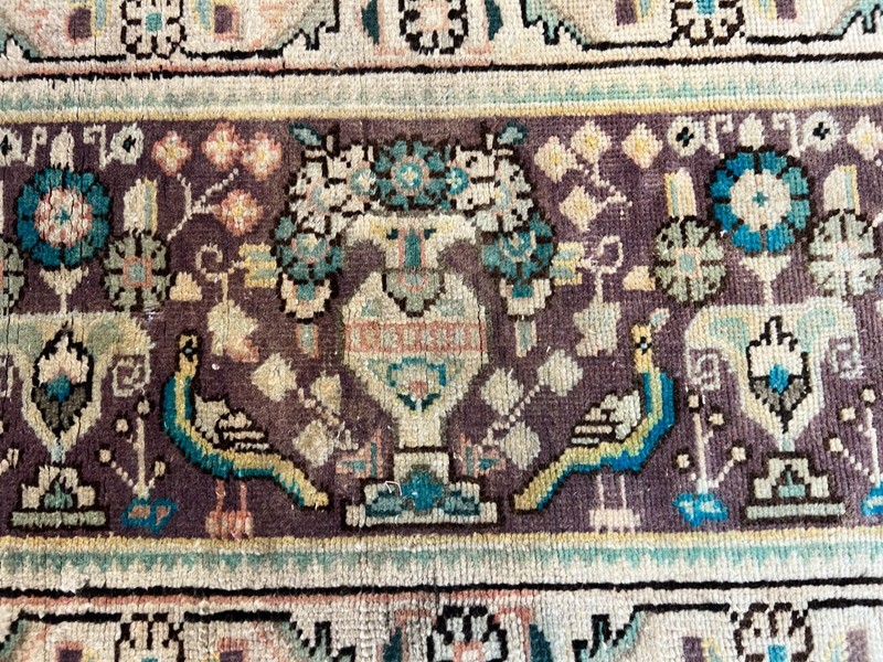 Vintage Runner Rug, Persian Rug, Entry Rug, Hallway Rug, Wool Rug, 1.4 x 7.6 ft gallery