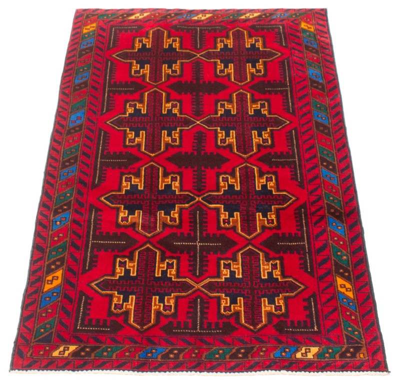 Vintage Oriental Hand-Knotted Carpet 3'5" x 6'4" Traditional Wool Area Rug gallery