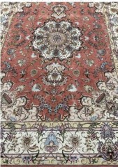 Spectacular Tabrizz Silk & Wool Beauty Area Rug Original 5 X 7 Finest .