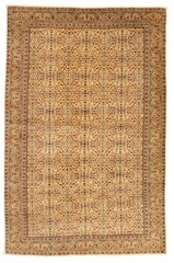 Vintage Hand-Knotted Carpet 6’3″ x 9’6″ Traditional Oriental Wool Area Rug