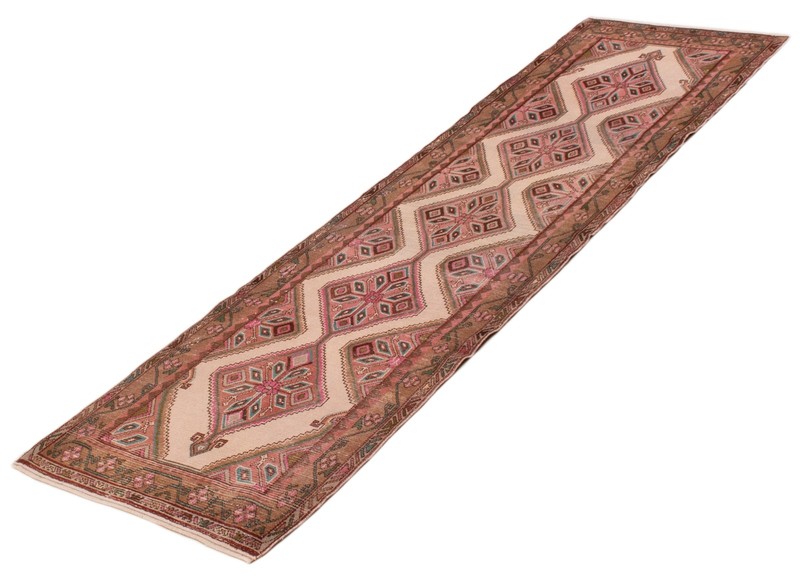 Vintage Hand-knotted Runner Rug 2'8" x 10'0" Traditional Oriental Wool Carpet gallery