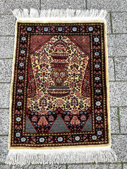 Silk on Silk Hereke Turkish Rug Antique 1.9×2.5ft Hand Knotted Rare Silk