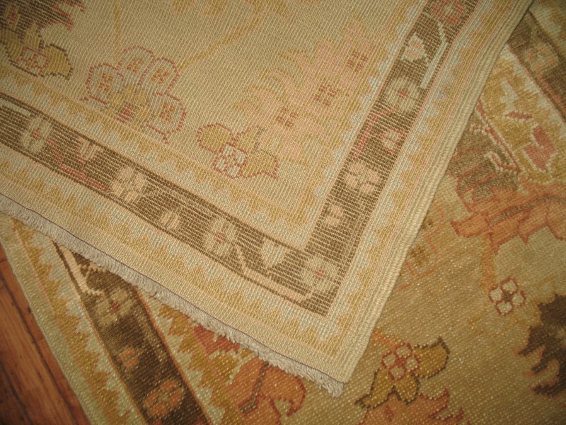 Modern Unique Turkish Oushak Ushak Rug Runner 3'1''x15'2'' gallery