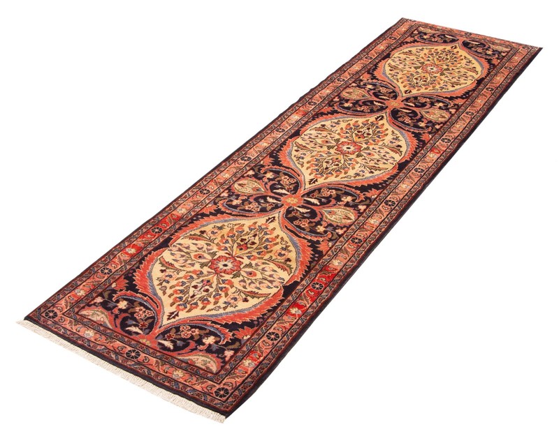 2'9" x 10'5" Vintage Hand-knotted Runner Rug Traditional Oriental Wool Carpet gallery