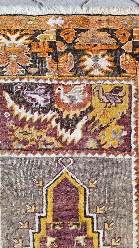 Antique rug, kilim rug 3x5, Geometric rug, wool rug,Greek carpet, Anatolian Rug gallery