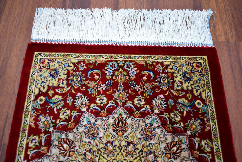 Silk Rug 100 % Bamboo Silk Mini Rug 16'' x 23'' Home Decor Rug Wall Hangings Rug gallery