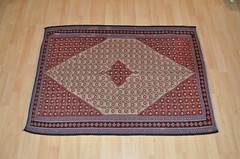 4 X 5 FT. HANDMADE Kilim Senneh rug hand woven fine quality Southwestern