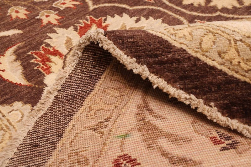 Vintage 8'11" x 9'2" Traditional Hand Knotted Vegetable Dye Wool Area Rug gallery