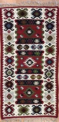 Beautiful Bessarabian – 1960s Antique Romanian Kilim – Tribal Rug – 2.6 x 4.4 ft