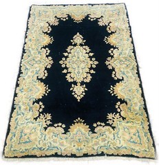 Vintage Hand-Woven Rug with the Book Cover design