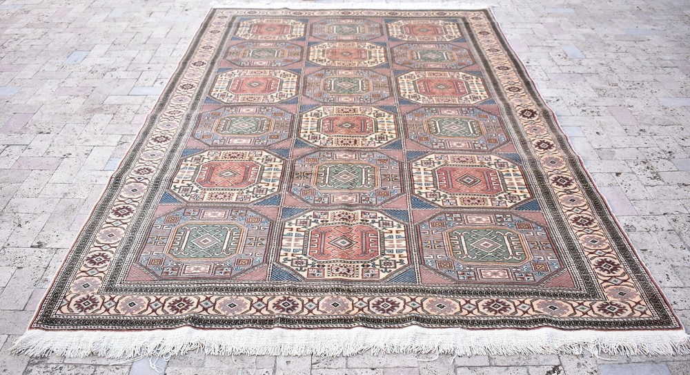 Turkish Rug 77''x115'' Bunyan Carpet Vintage 196x294cm Oriental Decor Rug 6x9