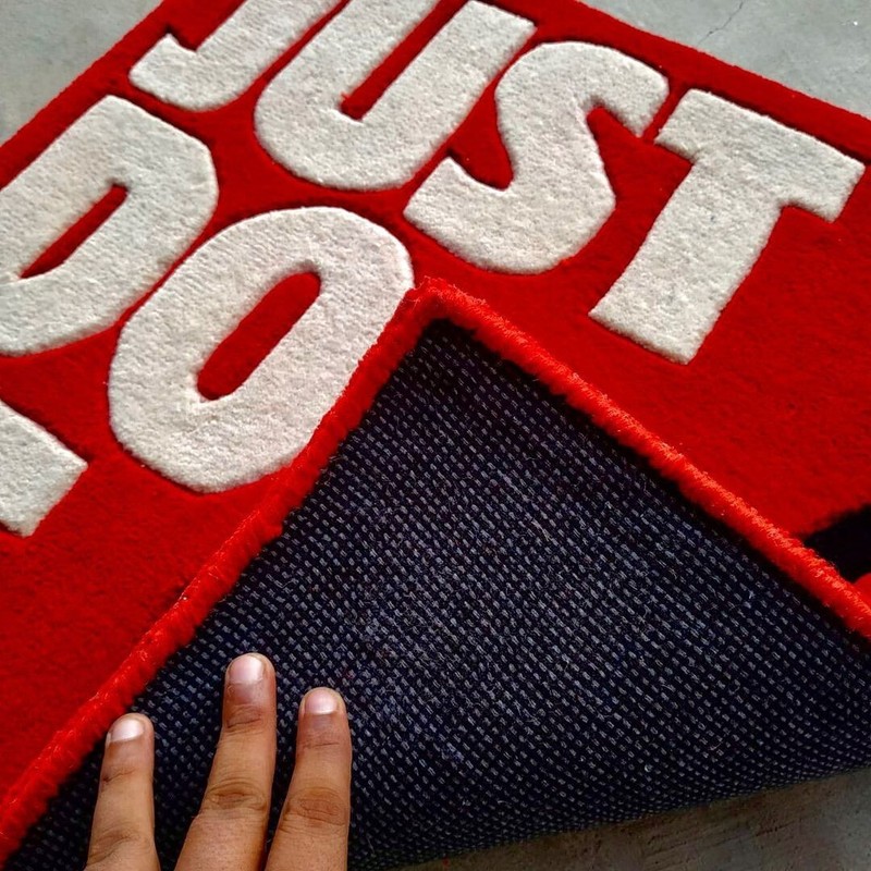 Custom Hand-Tufted Wool Rugs , Just Do It wool rugs gallery