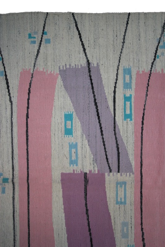 6x10 Vintage Scandinavian Tapestry Art Nouveau Rug Abstract 198cm x 320cm gallery