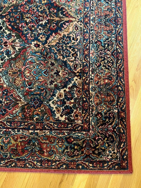 Karastan Wool Rug 700 Series 717 Kirman Multicolor ~ 5ft 9.5in X 9ft 2in gallery