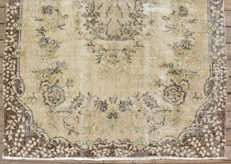 Turkish Rug 3ftx6ft Oushak Light Color Medallion Pattern Fashion Rug 120x200cm gallery