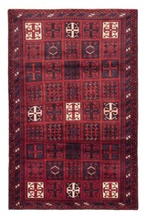 Vintage 5’10” x 8’11” Traditional Hand Knotted Vegetable Dye Wool Area Rug