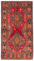 Vintage 3’5″ x 6’7″ Traditional Hand Knotted Vegetable Dye Wool Area Rug