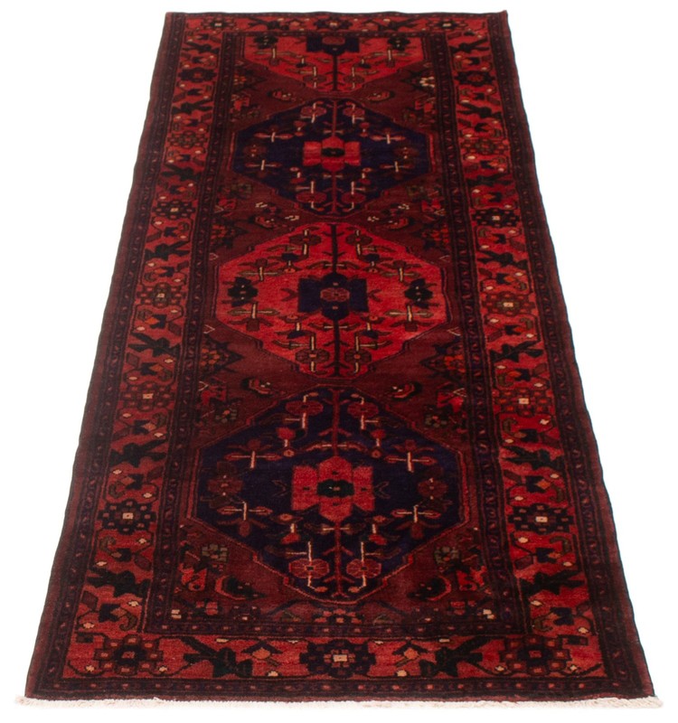 3'6" x 9'4" Vintage Hand-knotted Runner Rug Traditional Oriental Wool Carpet gallery