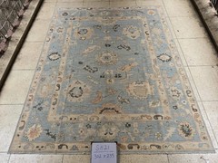 235 X 300 CM Stunning Natural Vegetable Dye Contemporary Oushak Turkoman Carpet