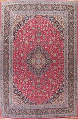 Traditional Kashmar Floral Vintage Area Rug 10×13 Wool Hand-knotted Carpet