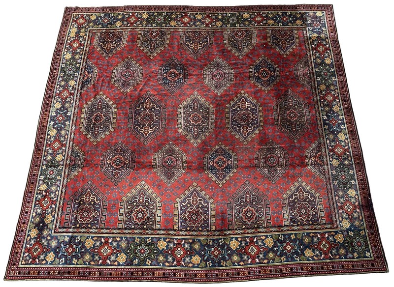 14X18 Antique English Donegal Rug Fine Arts & Crafts Geometric 422x 554cm C.1910 gallery