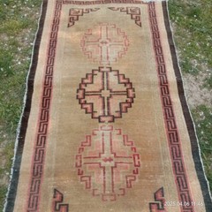 Tibetan TIBet nepal Camel Color woolen wool monks rug vintage 3×5 ft