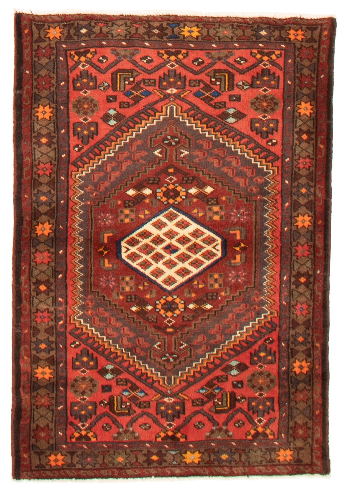 Traditional Vintage Hand-Knotted Area Rug 3'4" x 4'11" Oriental Wool Carpet gallery