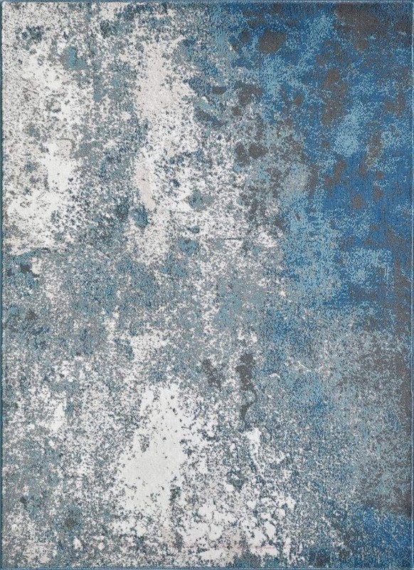 Oriental Area Rugs Blue-Gray Abstract Modern Living Room Carpet Contemporary Rug gallery