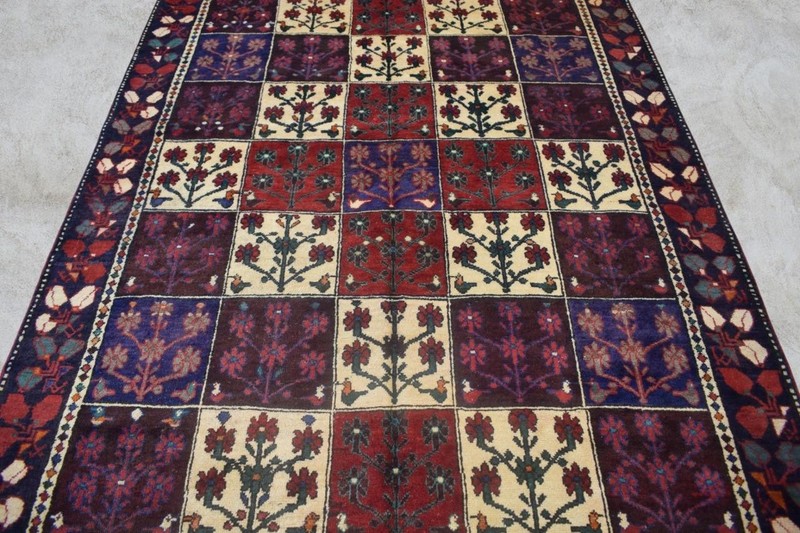 Rug. Vintage Hand Knotted Wool Area Rug Semi Antique Oriental Carpet 5'6 x 10'3 gallery