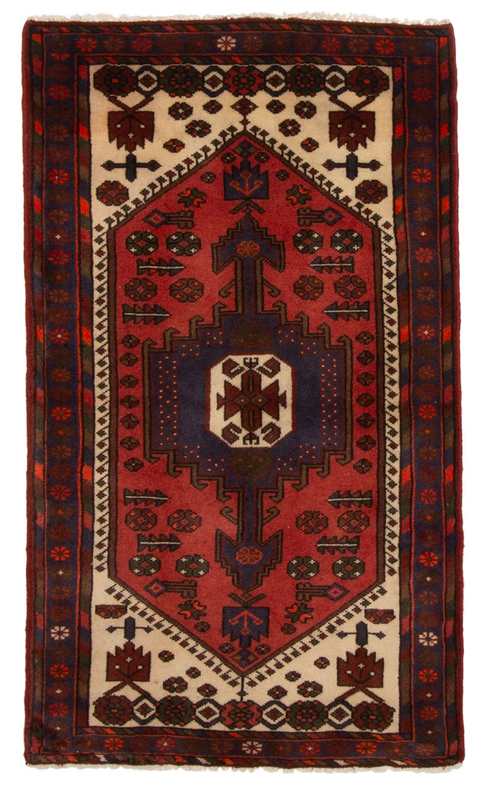 Vintage 2'11" x 4'11" Traditional Hand Knotted Vegetable Dye Wool Area Rug gallery