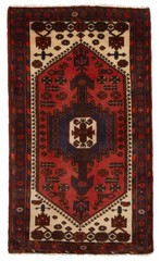 Vintage 2’11” x 4’11” Traditional Hand Knotted Vegetable Dye Wool Area Rug