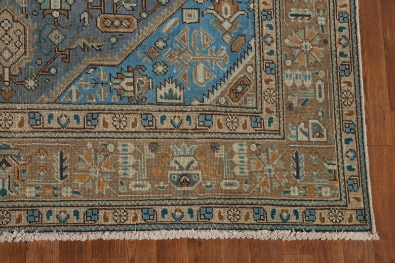 Blue Over-Dyed Traditional Area Rug 6x9 Wool Hand-knotted Living Room Carpet gallery