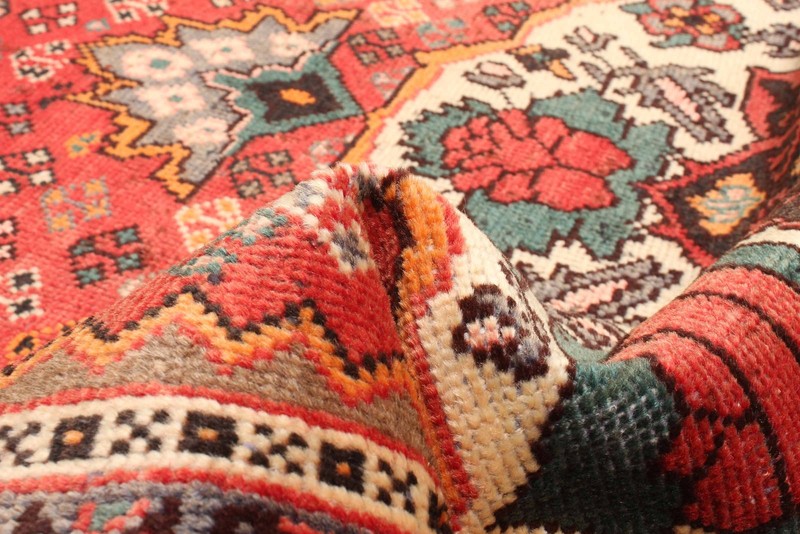 Vintage Hand-Knotted Area Rug 4'2" x 6'5" Traditional Oriental Wool Carpet gallery