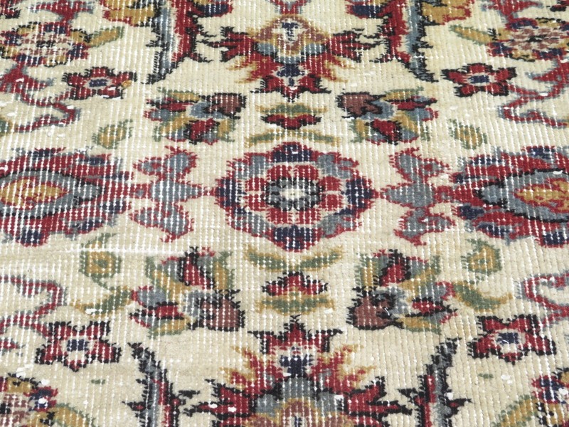 Handmade Turkish Carpet, Vintage Boho Rug, Distressed Wool Large Carpet 67"x109" gallery